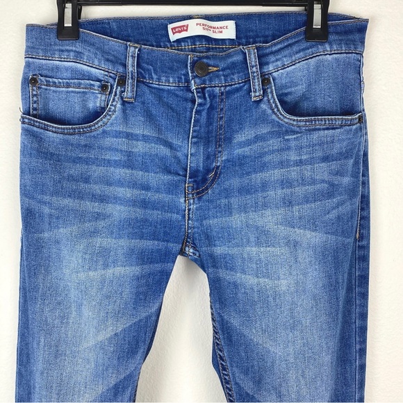 Boy’s Jeans 28x28 Levis 511 Slim Fit Medium Wash EUC 16 regular - Picture 2 of 9